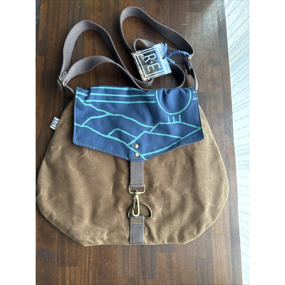 NWT New RE Rachel Elise Canvas Satchel Crossbody Bag Purse Tote Handmade